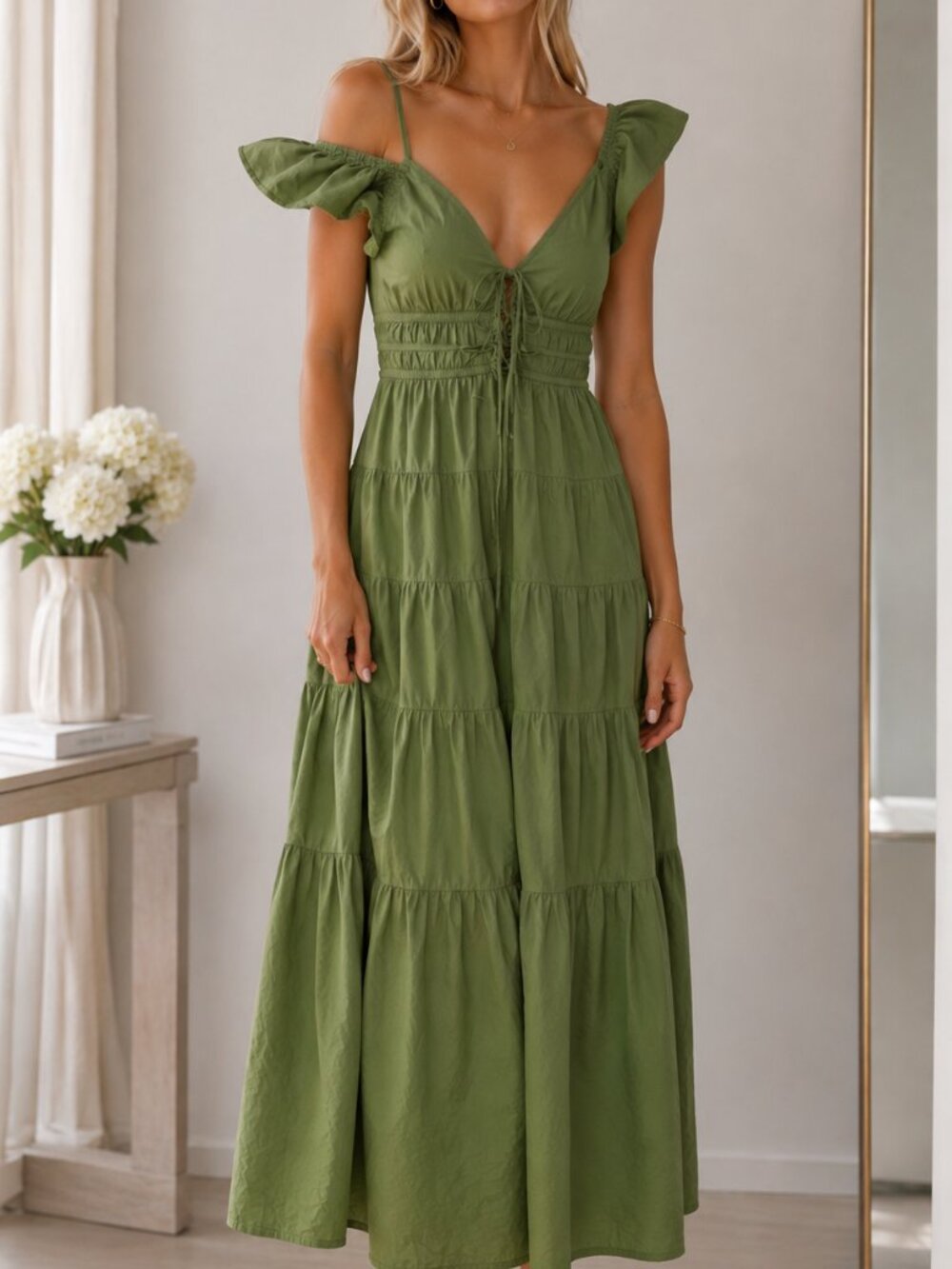Gorgeous House of Harlow 1960 Cotton Dress Like New